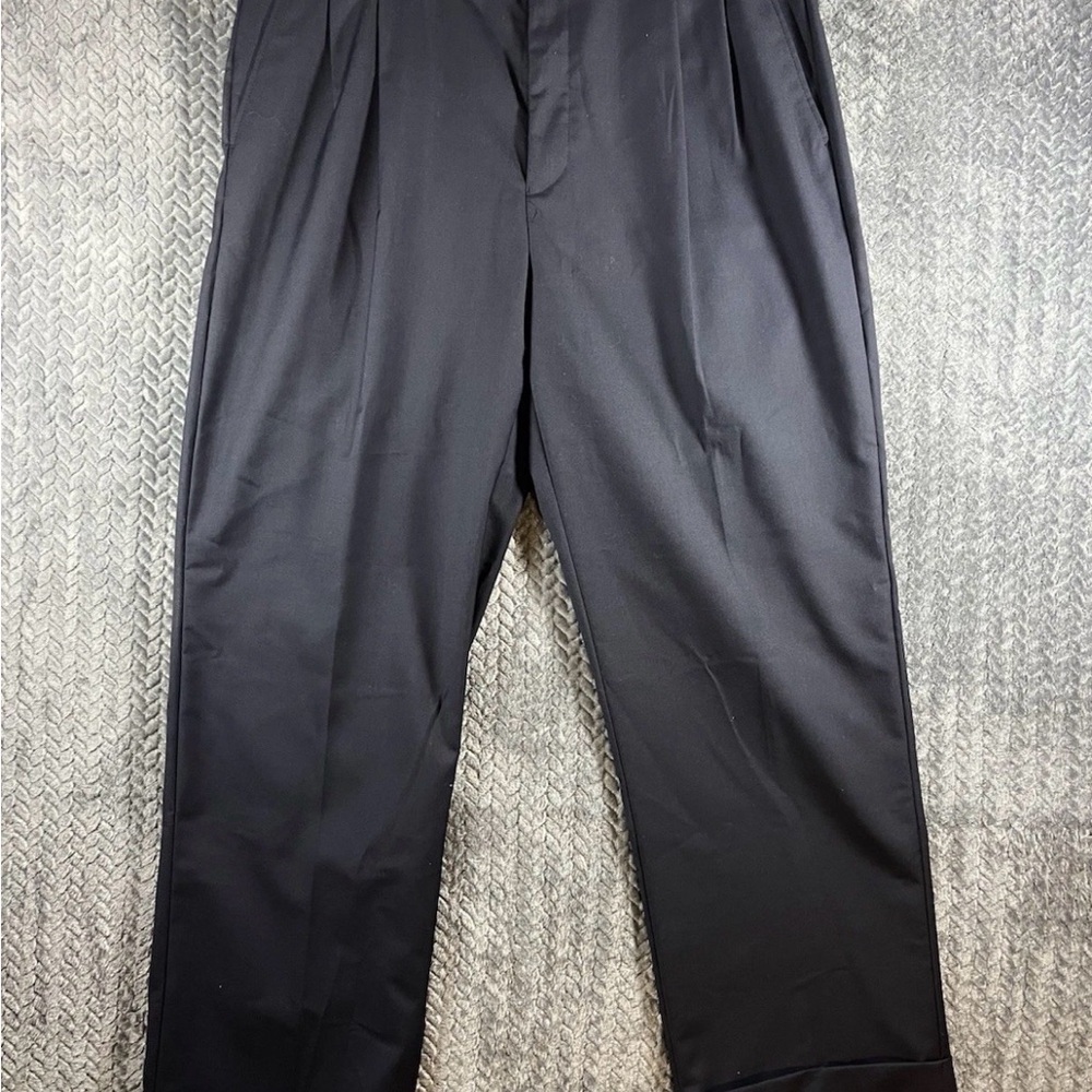 Demantie Italy Men’s Dress Pants 38x30 Navy Blue Wool Touch NWT